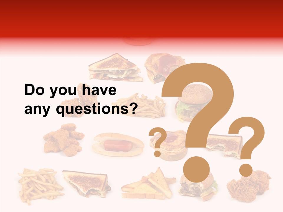 Object Food Nuggets PowerPoint Template