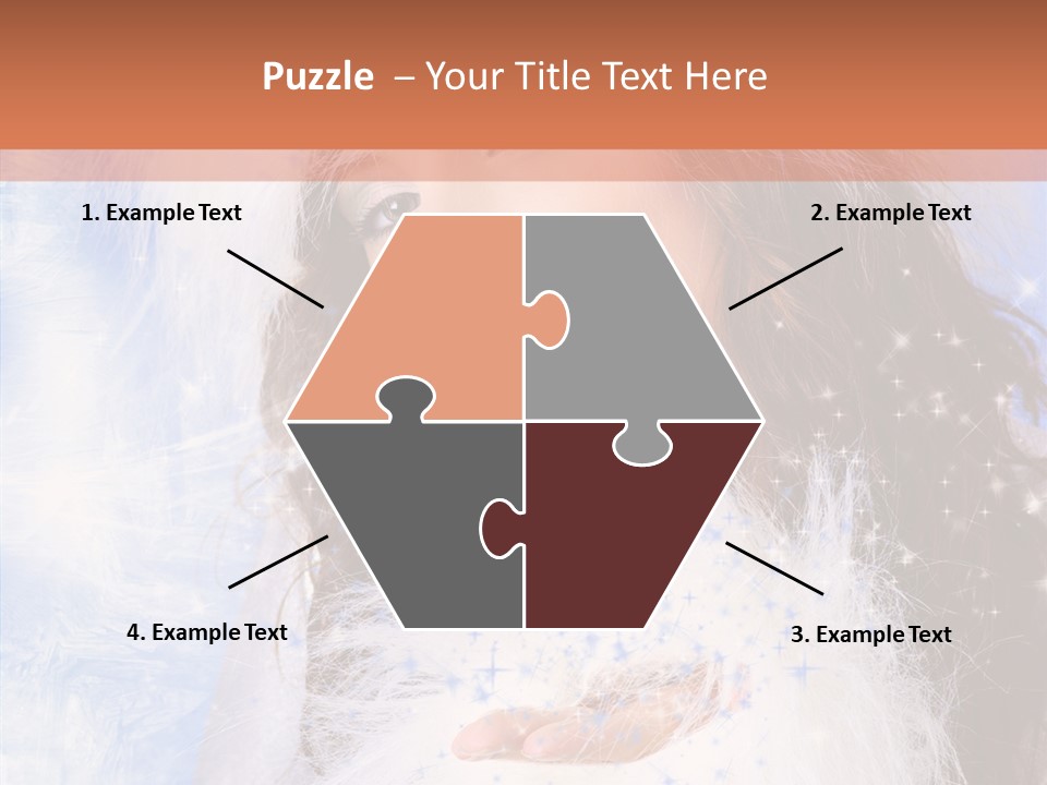 Portrait Fairy Fur PowerPoint Template