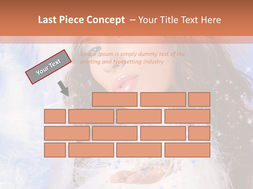 Portrait Fairy Fur PowerPoint Template