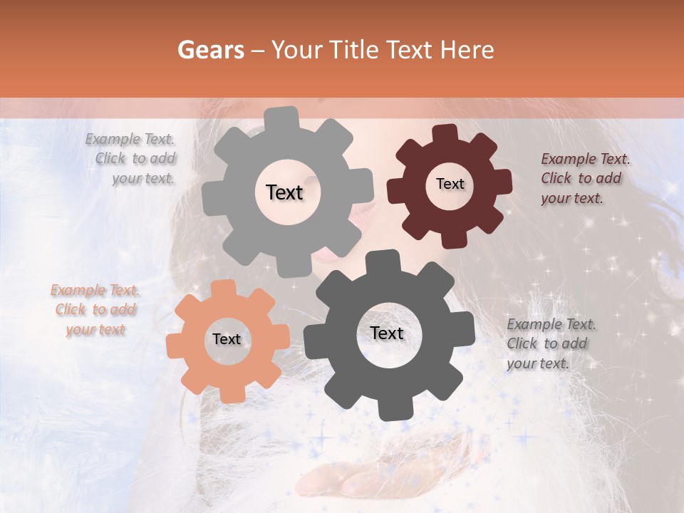 Portrait Fairy Fur PowerPoint Template