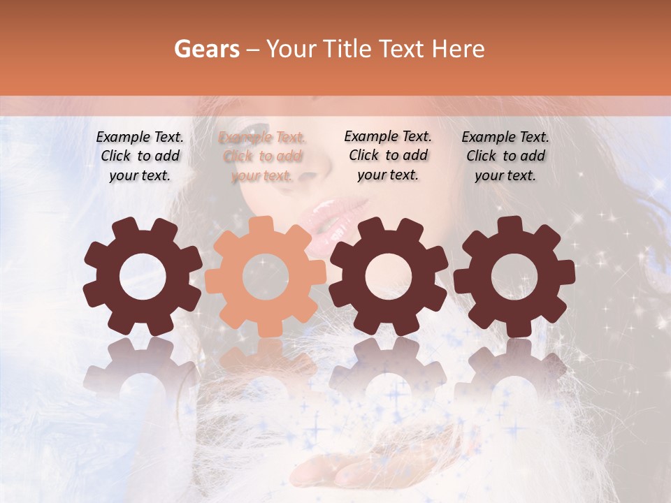 Portrait Fairy Fur PowerPoint Template