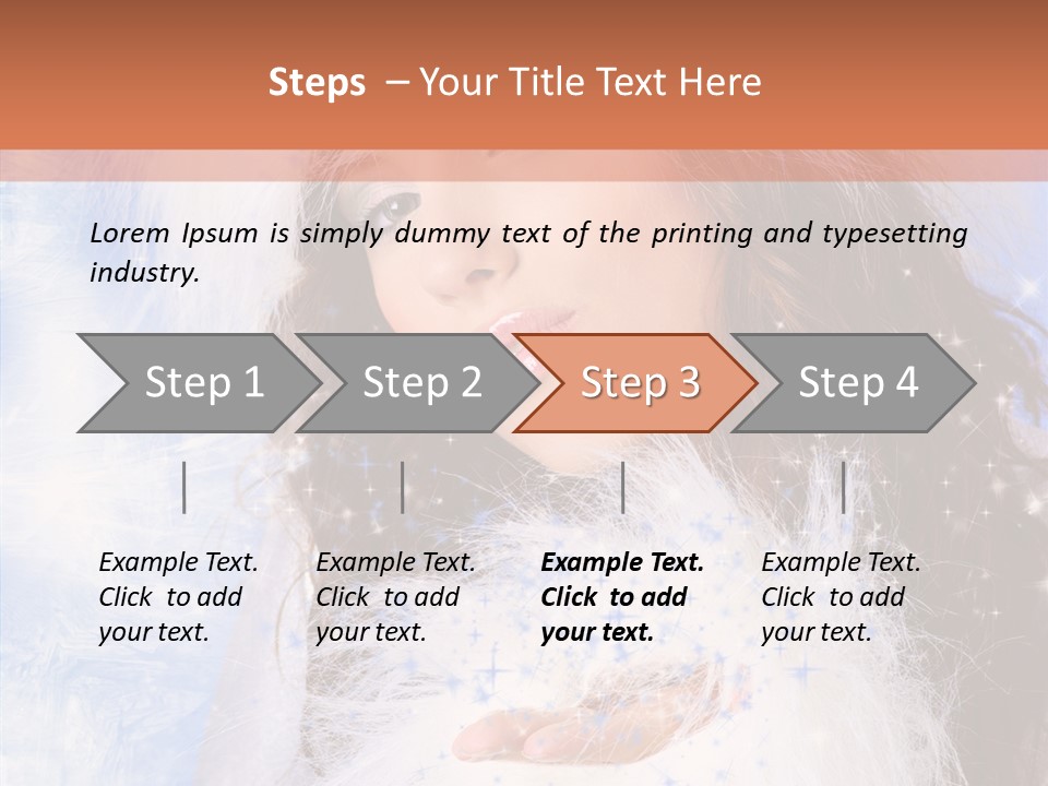 Portrait Fairy Fur PowerPoint Template