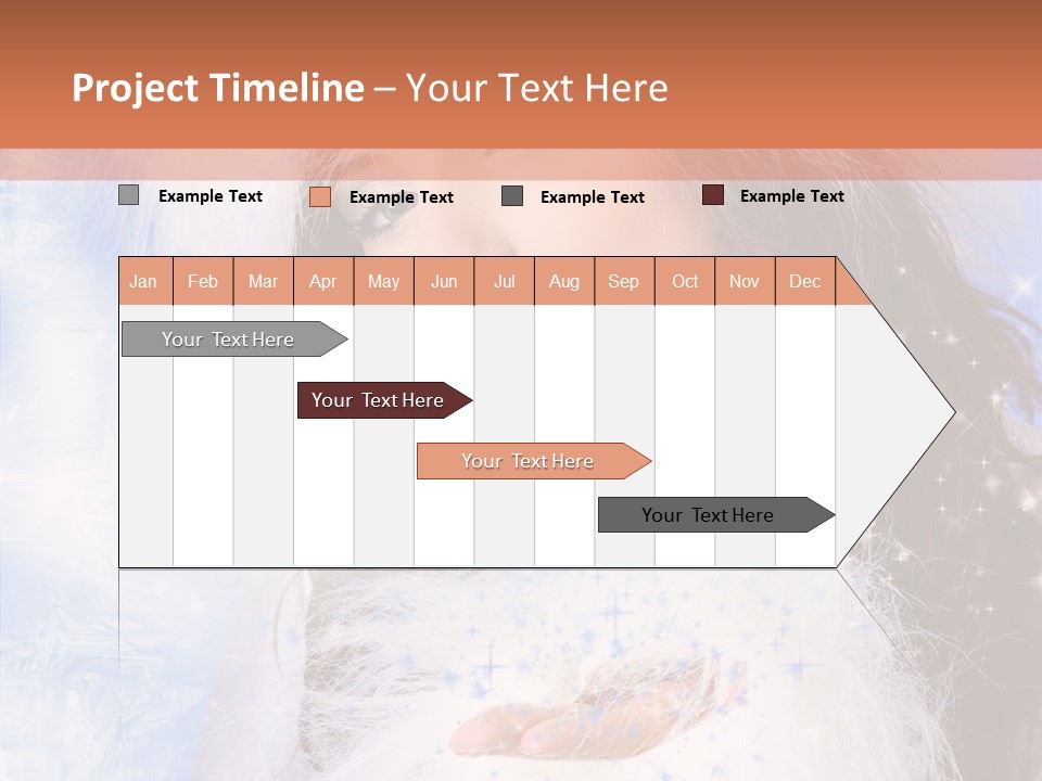 Portrait Fairy Fur PowerPoint Template