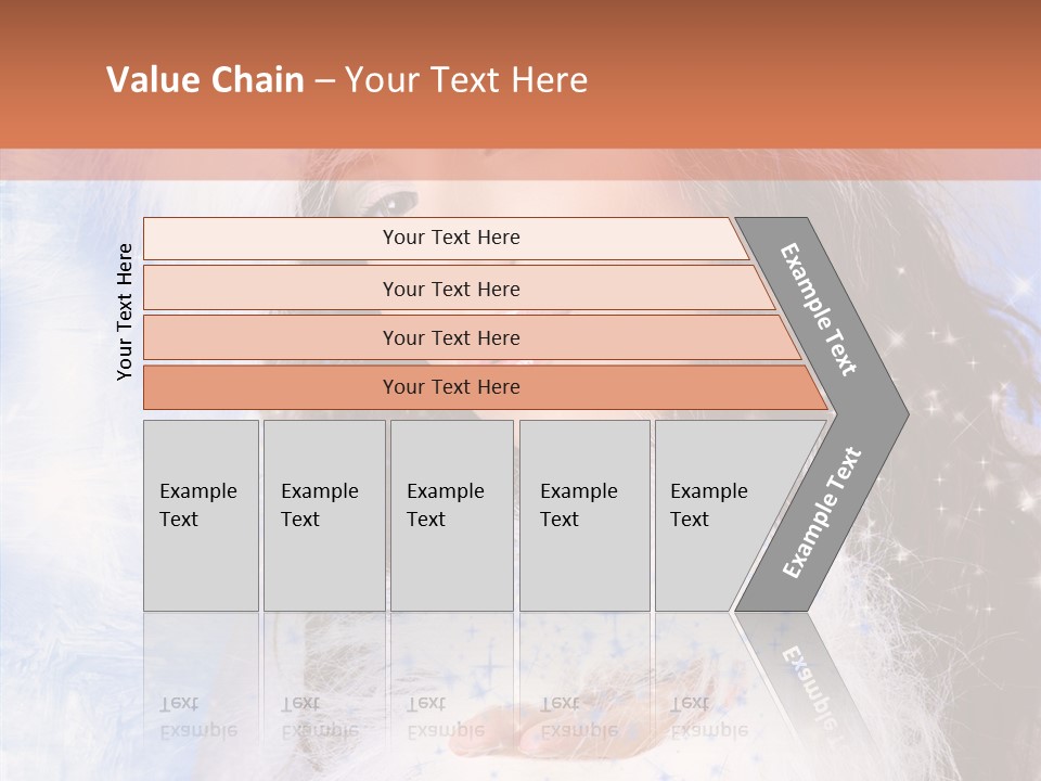 Portrait Fairy Fur PowerPoint Template