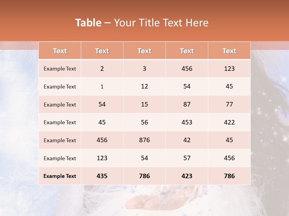 Portrait Fairy Fur PowerPoint Template