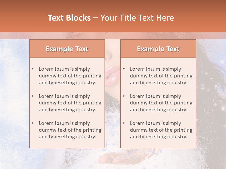 Portrait Fairy Fur PowerPoint Template