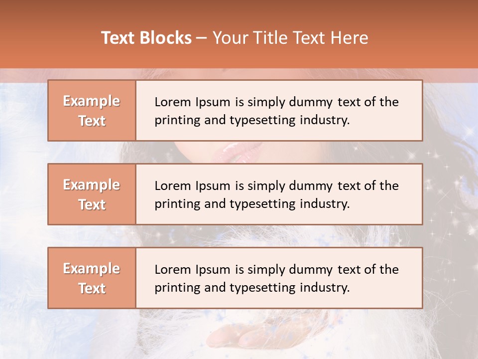 Portrait Fairy Fur PowerPoint Template