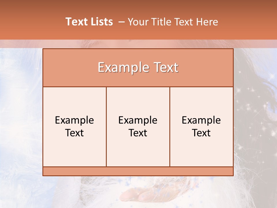 Portrait Fairy Fur PowerPoint Template