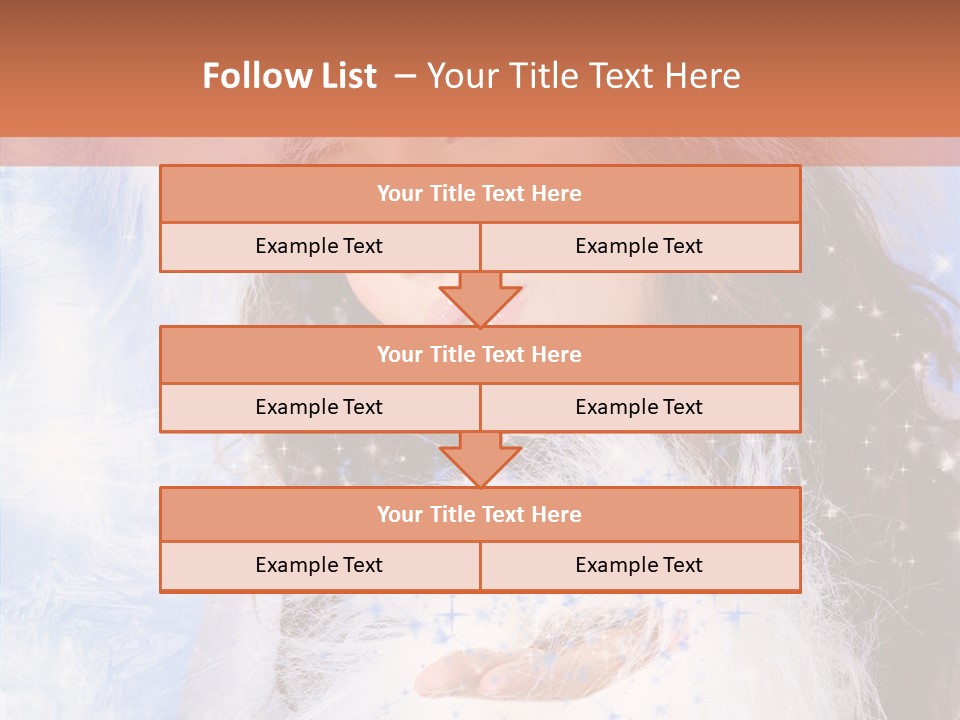 Portrait Fairy Fur PowerPoint Template