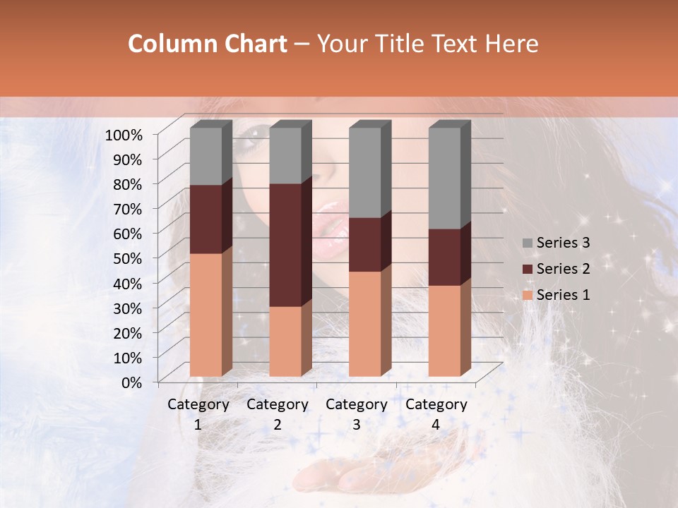 Portrait Fairy Fur PowerPoint Template