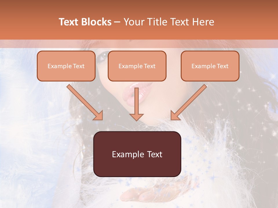 Portrait Fairy Fur PowerPoint Template