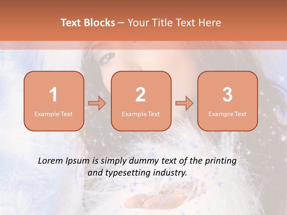 Portrait Fairy Fur PowerPoint Template