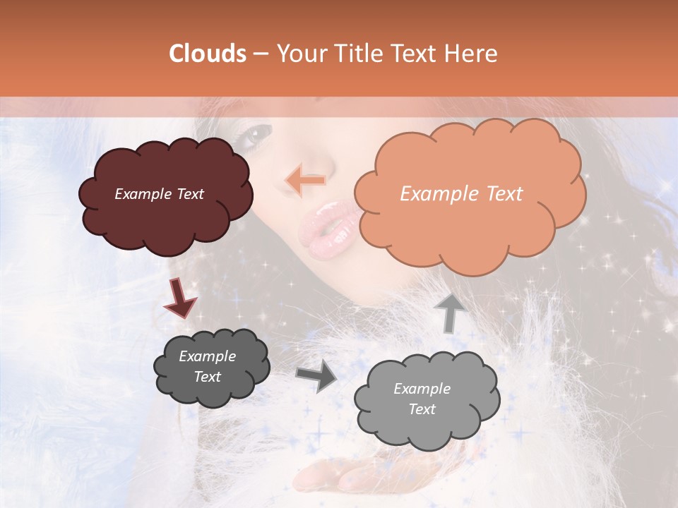 Portrait Fairy Fur PowerPoint Template