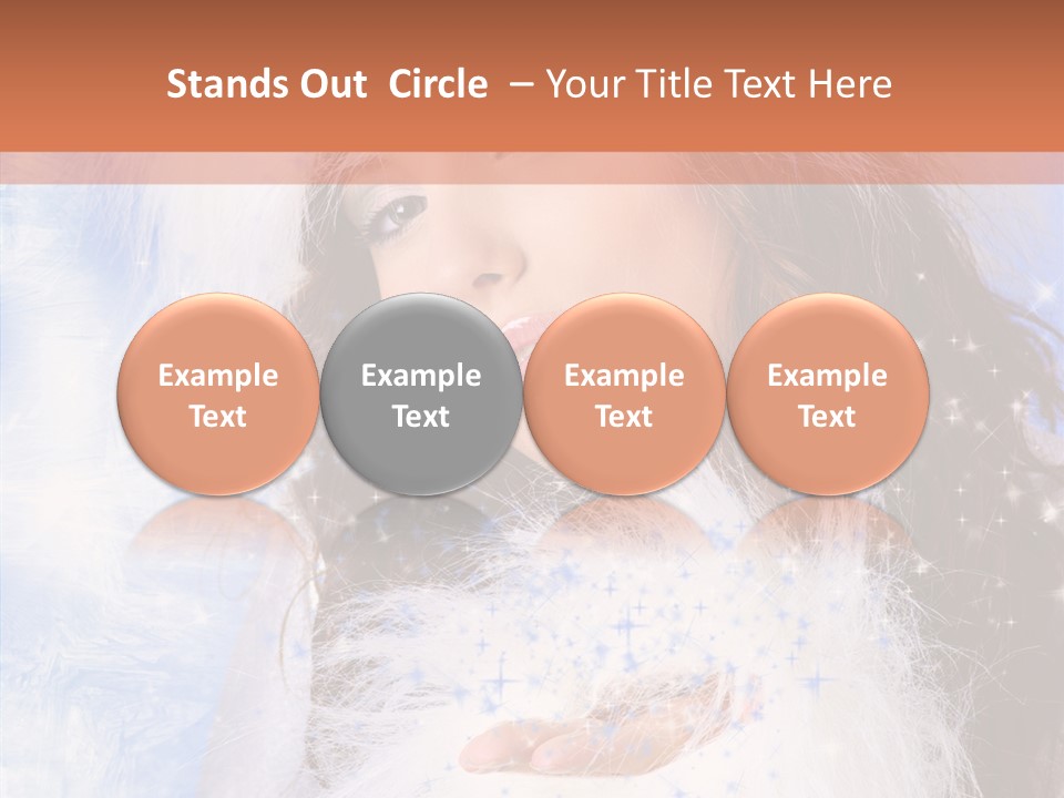 Portrait Fairy Fur PowerPoint Template