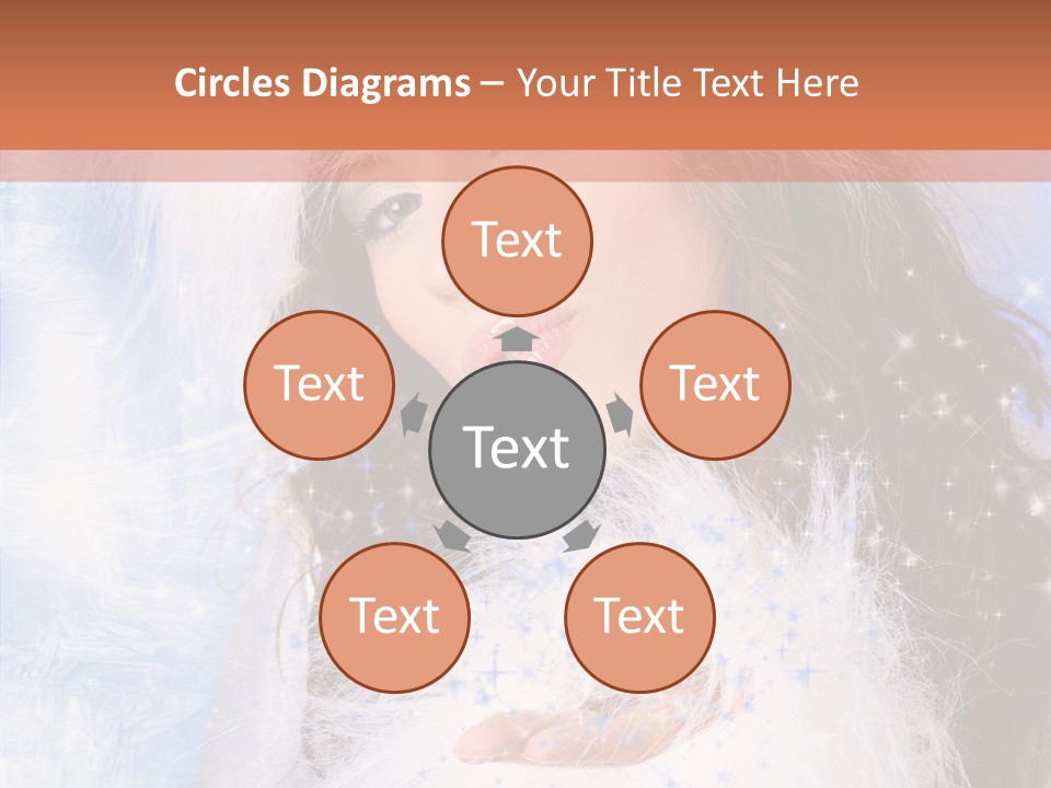 Portrait Fairy Fur PowerPoint Template