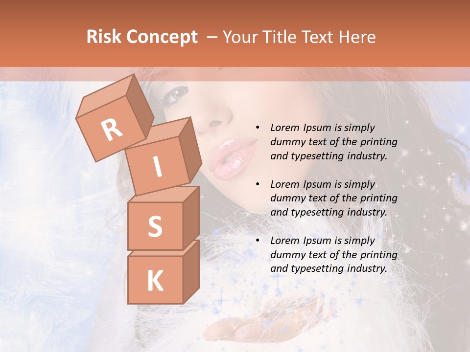 Portrait Fairy Fur PowerPoint Template