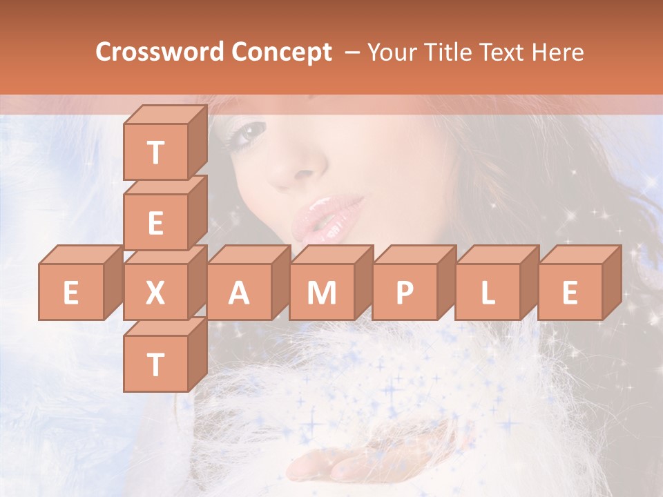 Portrait Fairy Fur PowerPoint Template