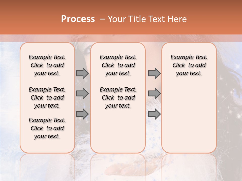 Portrait Fairy Fur PowerPoint Template