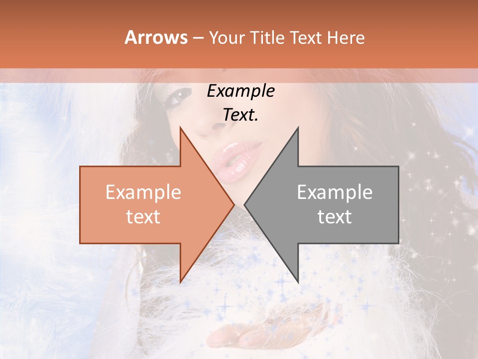 Portrait Fairy Fur PowerPoint Template