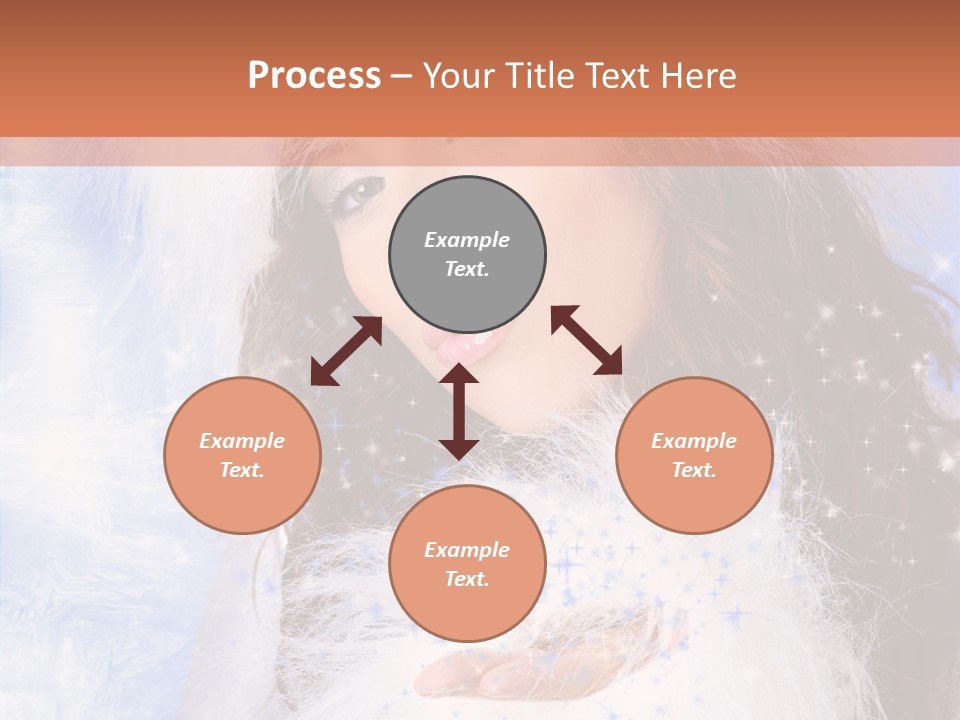 Portrait Fairy Fur PowerPoint Template