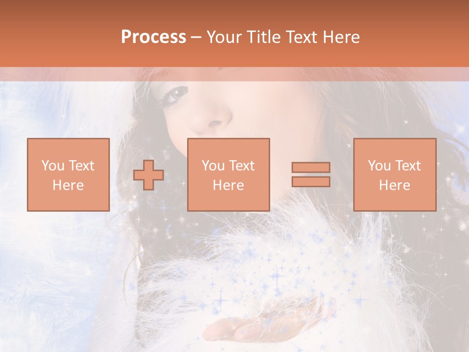 Portrait Fairy Fur PowerPoint Template