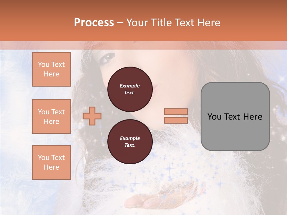 Portrait Fairy Fur PowerPoint Template