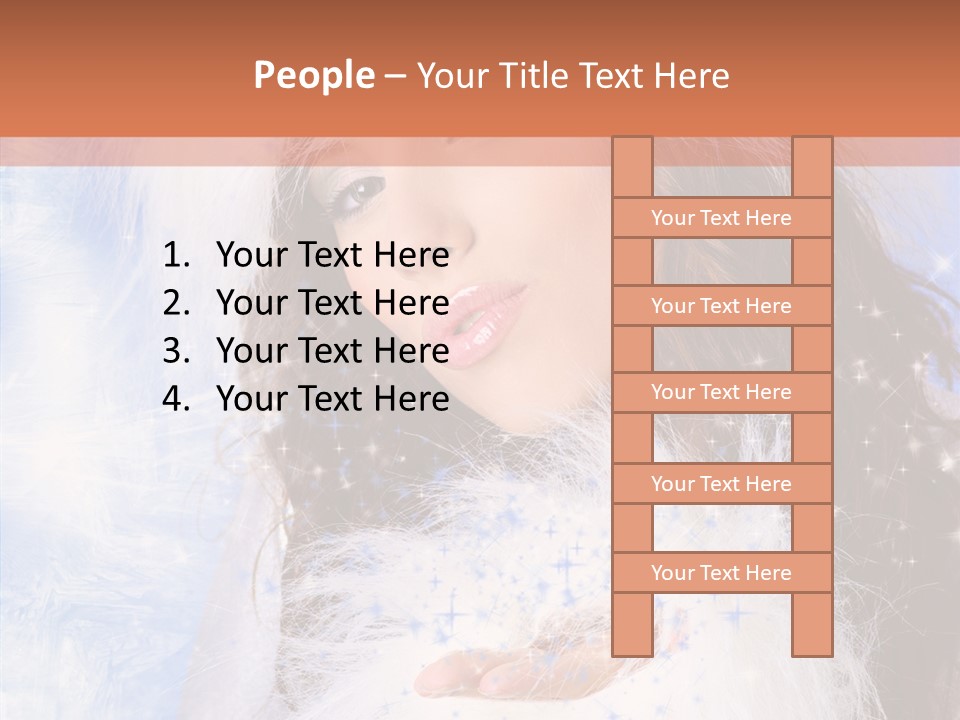 Portrait Fairy Fur PowerPoint Template