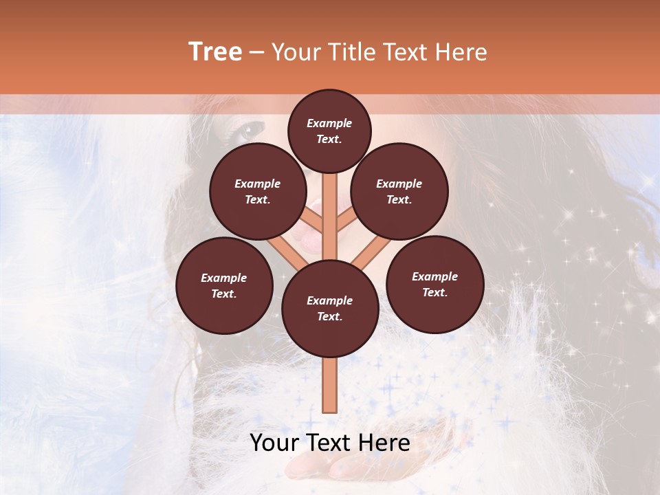 Portrait Fairy Fur PowerPoint Template