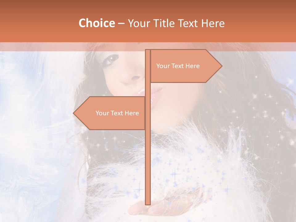 Portrait Fairy Fur PowerPoint Template