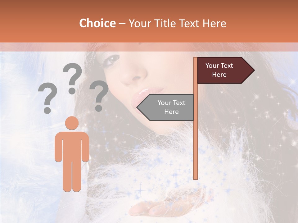 Portrait Fairy Fur PowerPoint Template