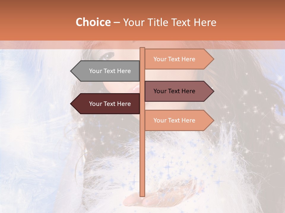 Portrait Fairy Fur PowerPoint Template