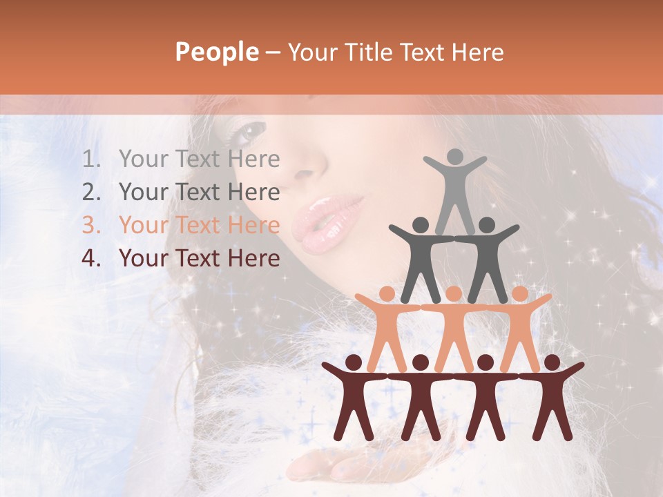 Portrait Fairy Fur PowerPoint Template