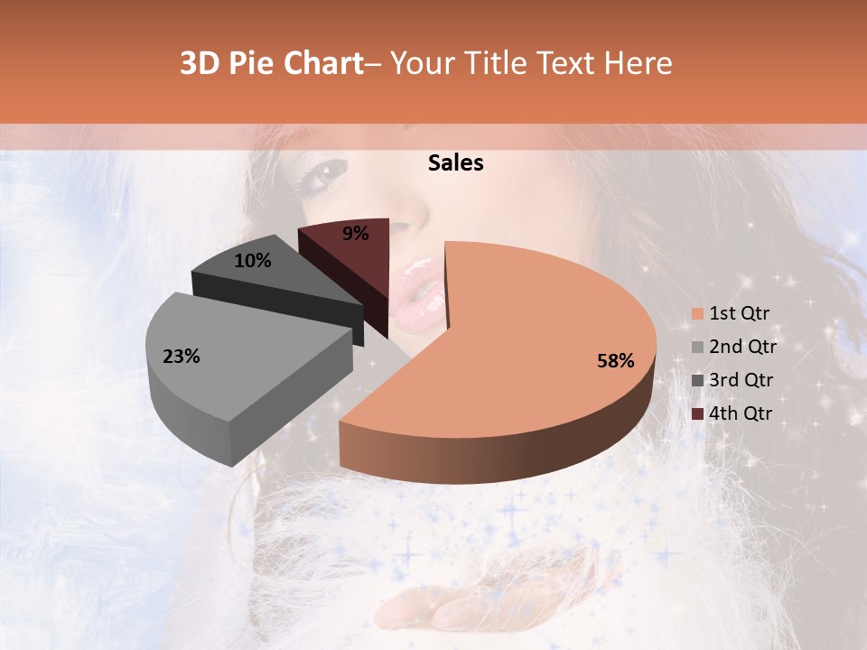 Portrait Fairy Fur PowerPoint Template