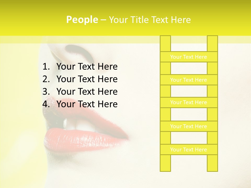 People Face Joy PowerPoint Template