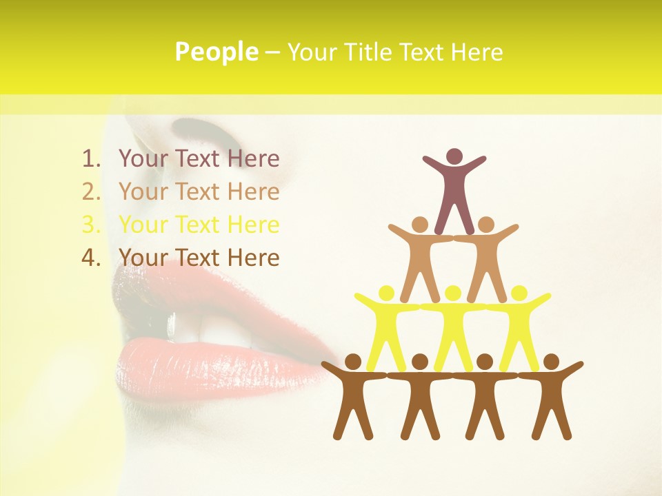 People Face Joy PowerPoint Template