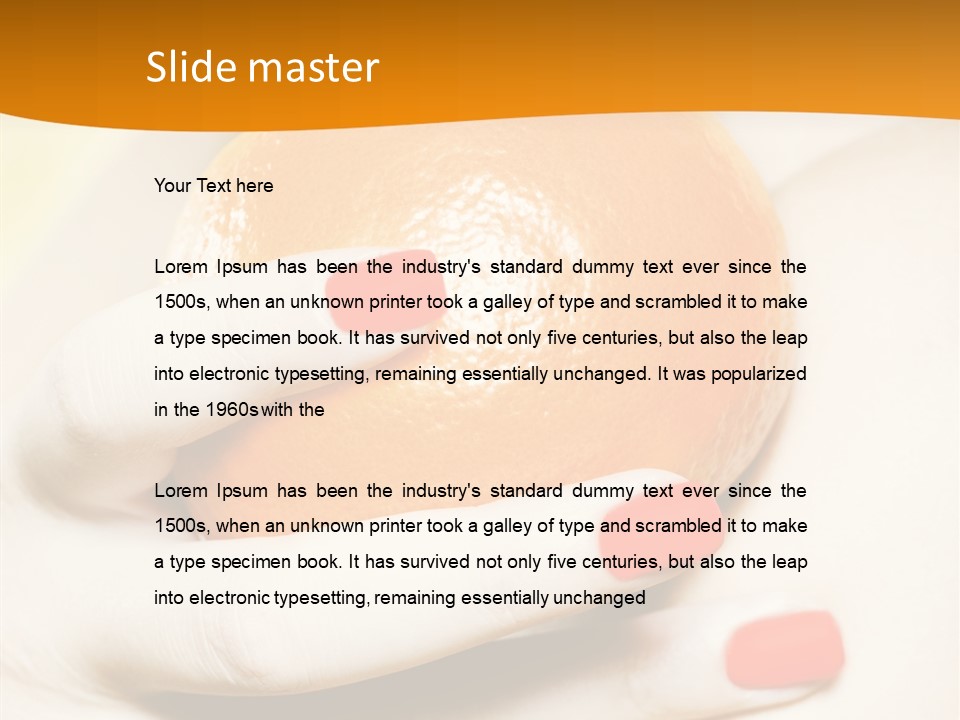 Creative Closeup Beauty PowerPoint Template