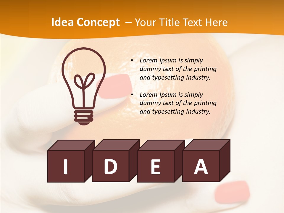 Creative Closeup Beauty PowerPoint Template