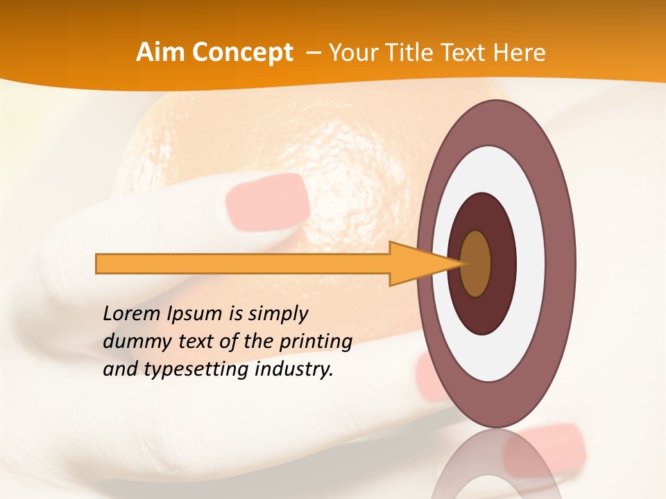 Creative Closeup Beauty PowerPoint Template