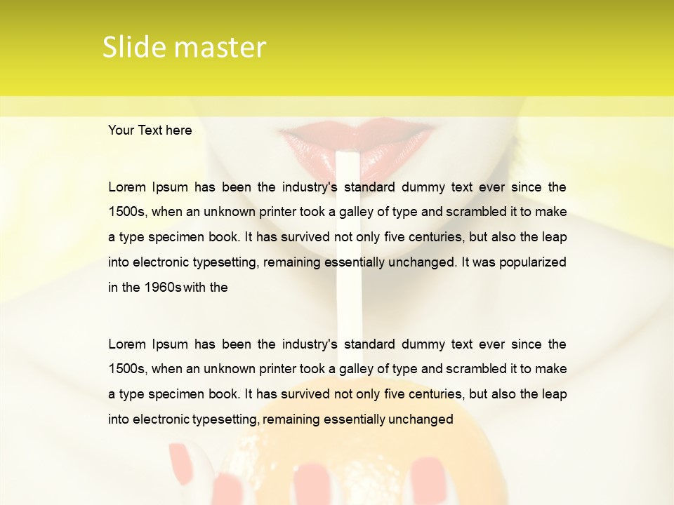 Face Charming Cute PowerPoint Template