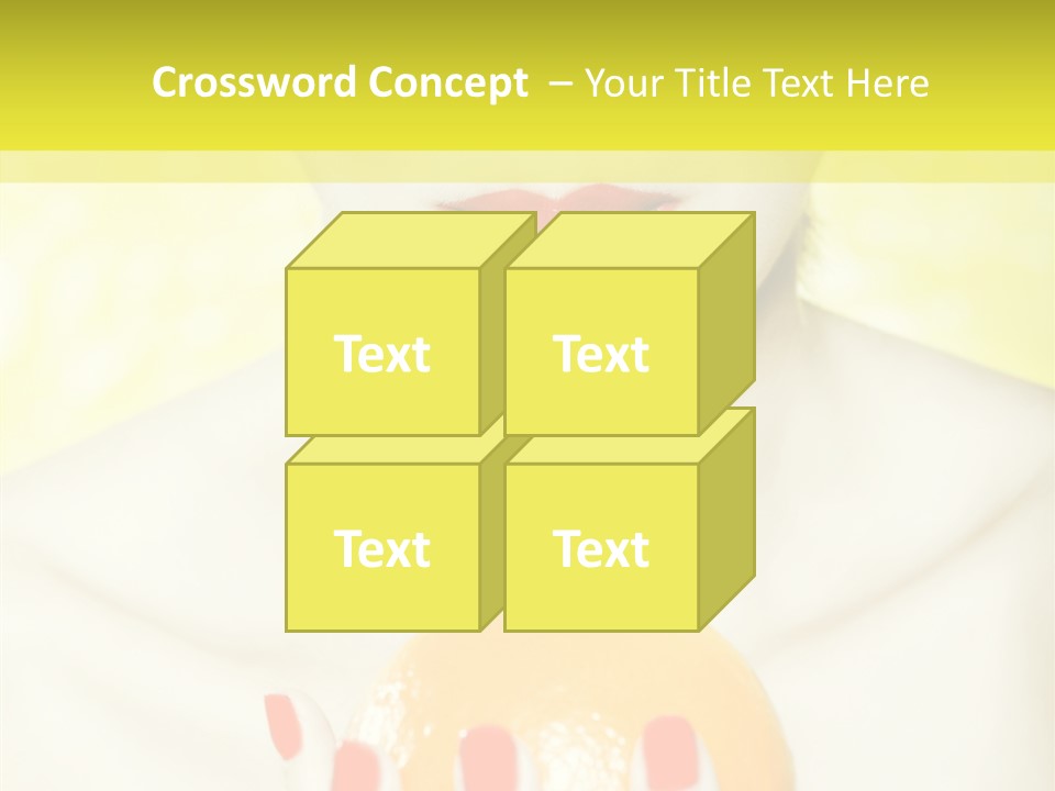 Face Charming Cute PowerPoint Template