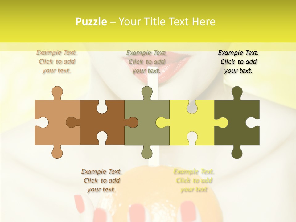 Face Charming Cute PowerPoint Template