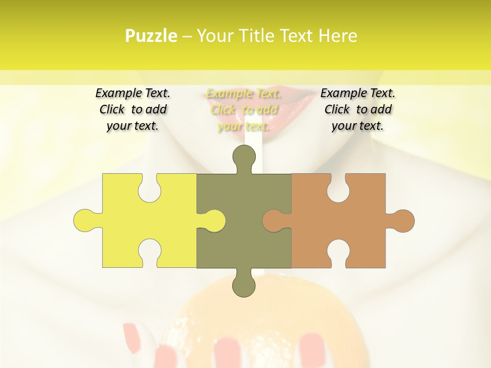 Face Charming Cute PowerPoint Template