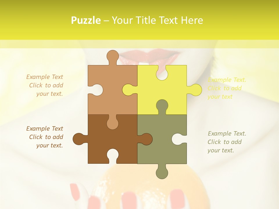 Face Charming Cute PowerPoint Template