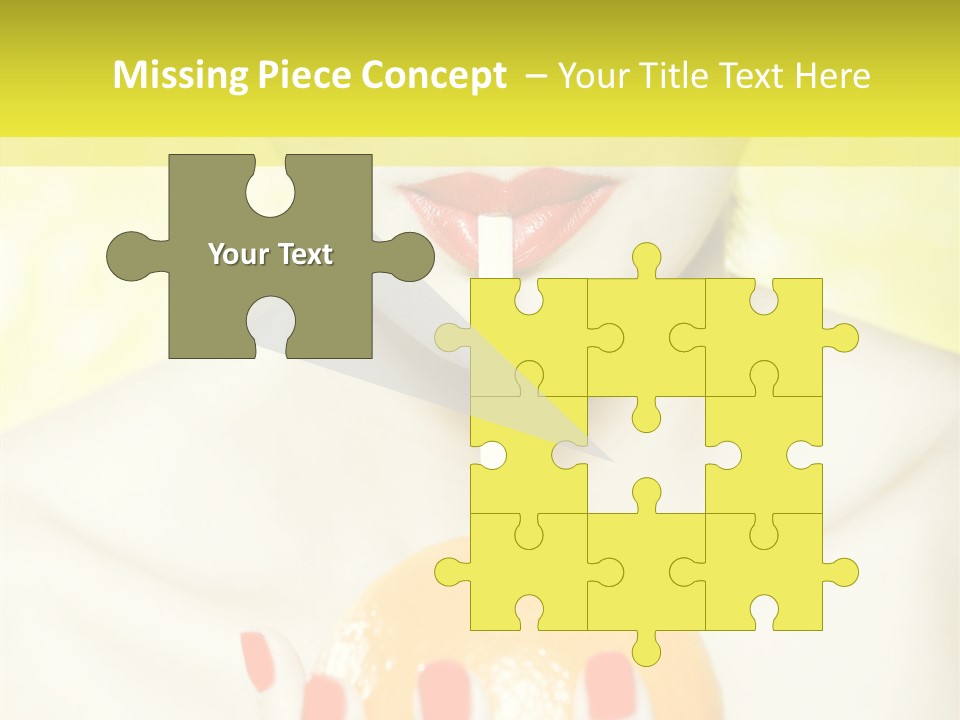 Face Charming Cute PowerPoint Template