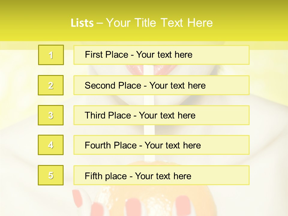 Face Charming Cute PowerPoint Template