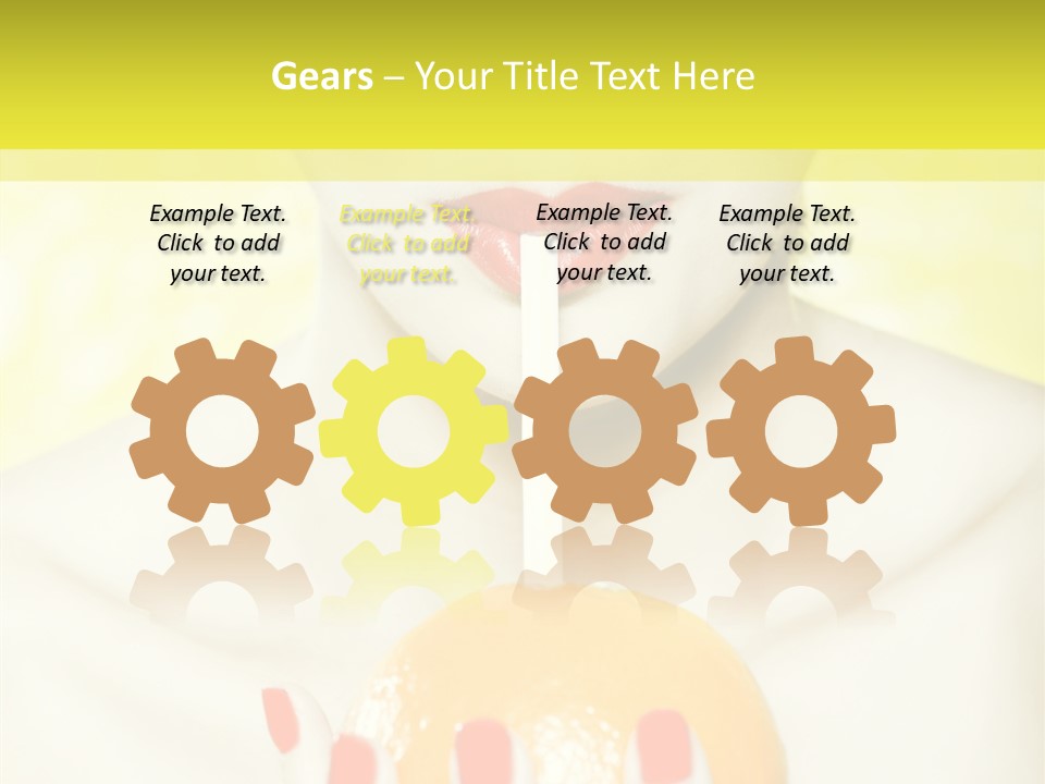 Face Charming Cute PowerPoint Template