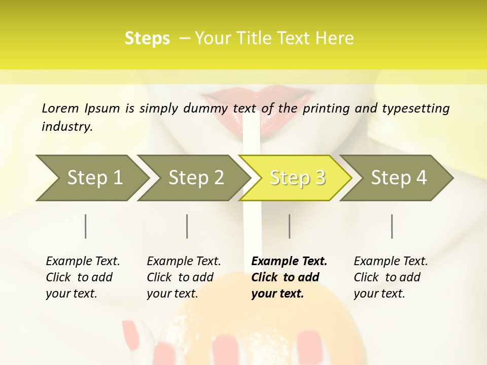 Face Charming Cute PowerPoint Template