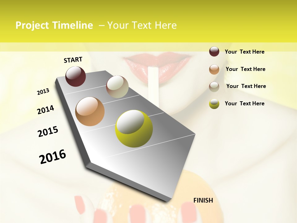 Face Charming Cute PowerPoint Template