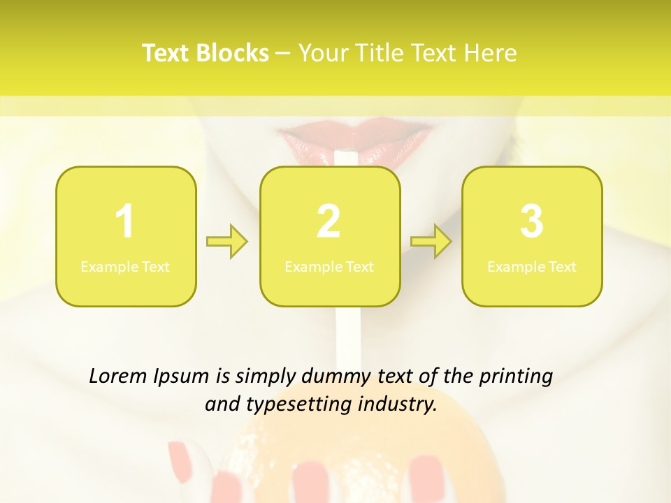Face Charming Cute PowerPoint Template