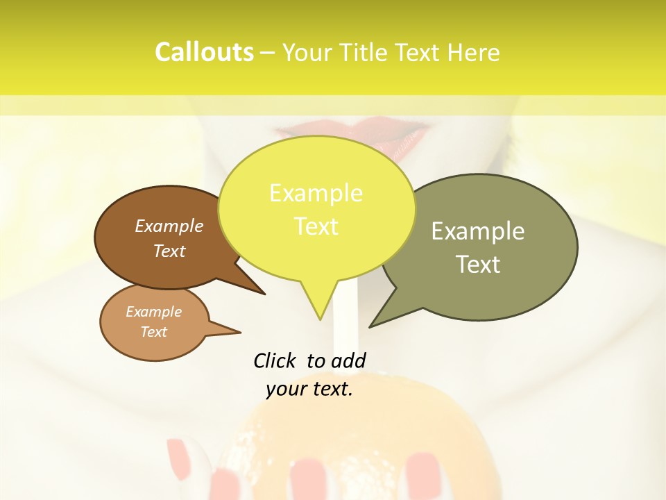 Face Charming Cute PowerPoint Template